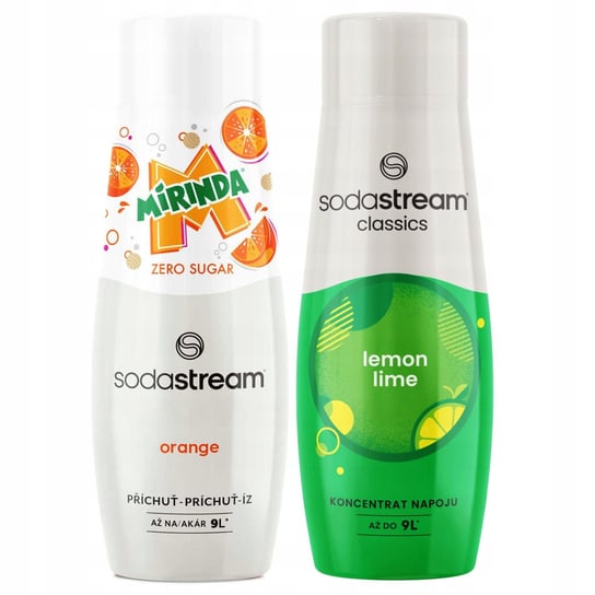 SODASTREAM Mirinda Zero + Lemon Lime zestaw syropów do saturatora 2 szt. SodaStream