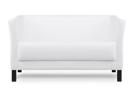 Sofa 2 ESPECTO biały, 130x71x67, ekoskóra Konsimo