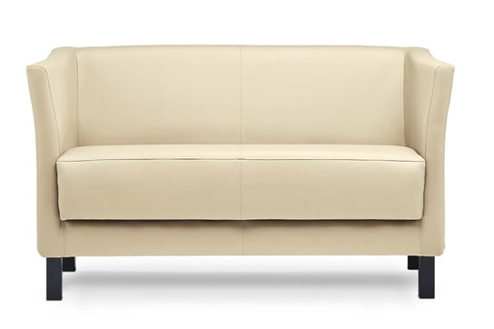 Sofa 2 ESPECTO kremowy, 130x71x67, ekoskóra Konsimo