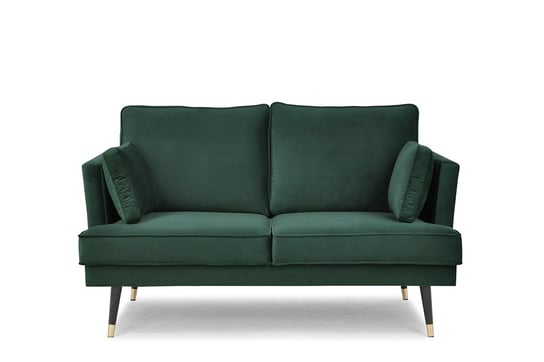 Sofa 2 FALCO *zielony, 163x91x93, tkanina/drewno/metal Konsimo