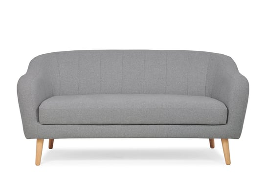 Sofa 2 HAMPI *ciemny szary, 172x83x90, tkanina/drewno Konsimo