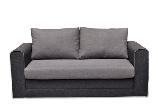 Sofa 2 HINO *szary, 161x77x72, tkanina/drewno/plastik Konsimo