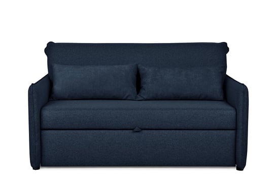Sofa 2 NIKUS *granatowy, 156x88x99, tkanina/metal/drewno/plastik Konsimo