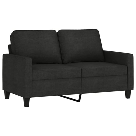 Sofa 2-osobowa 138x77x80 cm, czarna, tkanina/metal Zakito Europe