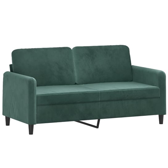 Sofa 2-osobowa aksamit ciemnozielona 158x77x80 cm Zakito Europe