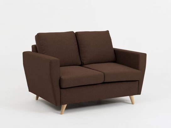 Sofa 2-osobowa INSTIT LOVER, brązowa, 86x134x90 cm Instit