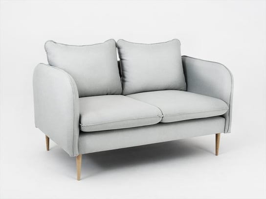 Sofa 2-osobowa INSTIT POSH WOOD, szara, 90x145x89 cm Instit