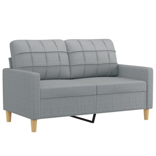 Sofa 2-osobowa, jasnoszary, 138x77x80 cm Zakito