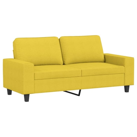 Sofa 2-osobowa jasnożółta 174x77x80 cm Zakito Europe