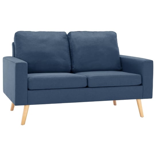 Sofa 2-osobowa Niebieska 130x76x82,5 cm Zakito Europe