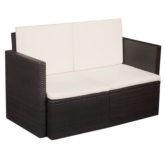 Sofa 2-osobowa VIDAXL, brązowa, 118x65x74 cm vidaXL