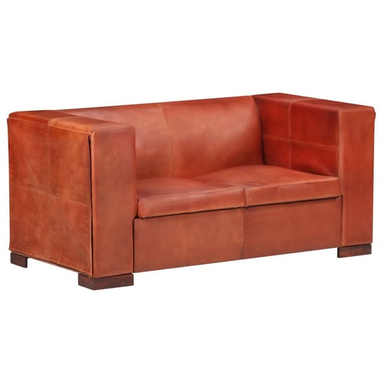 Sofa 2-osobowa VIDAXL, ciemnobrązowa, 145x69x68 cm vidaXL