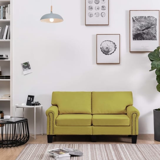 Sofa 2-osobowa vidaXL, zielona vidaXL