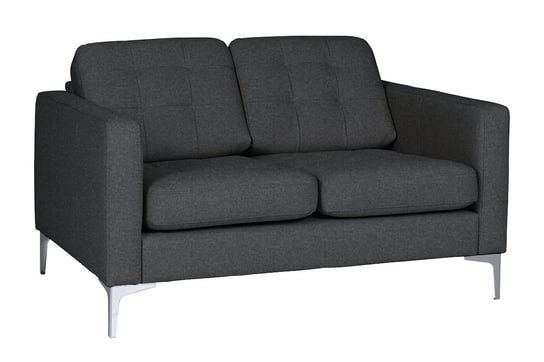 Sofa 2 PORTOFINO *szary, 131x78x93, drewno/metal/tkanina Konsimo