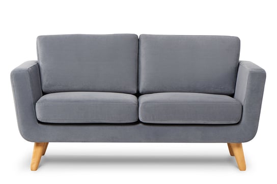Sofa 2 TAGIO szary, 153x80x84, tkanina Konsimo