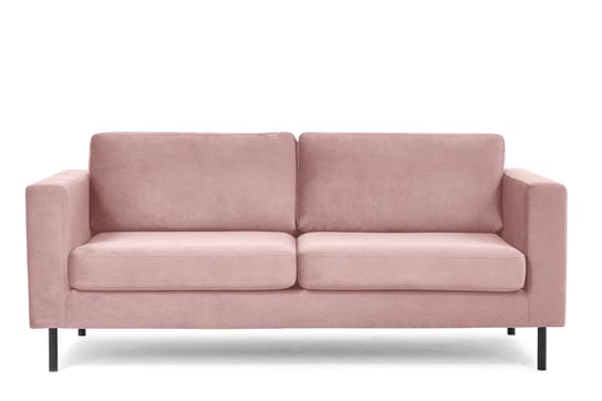 Sofa 2 TOZZI *różowy, 193x84x86, tkanina/drewno/metal Konsimo