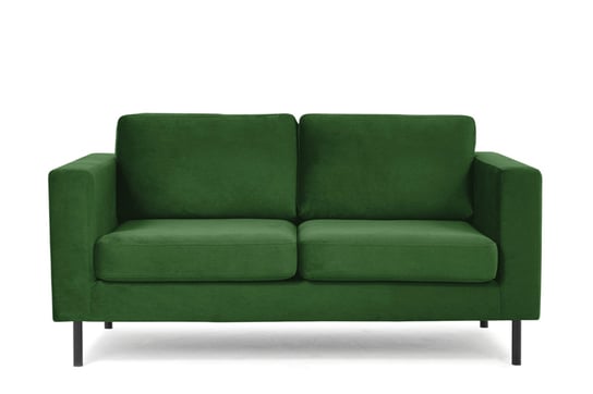 Sofa 2 TOZZI *zielony, 172x84x86, tkanina/drewno/metal Konsimo