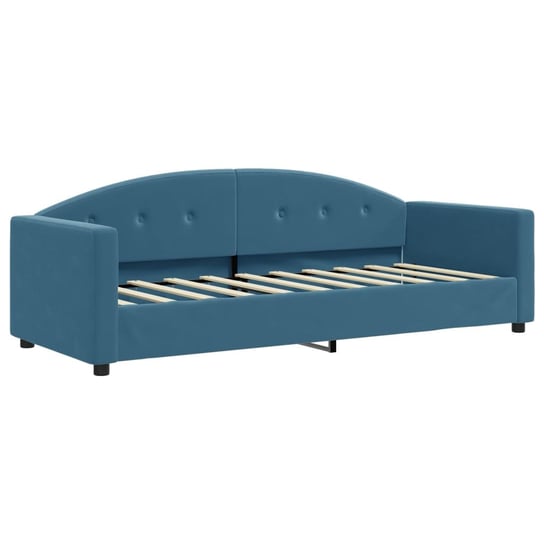 Sofa 2-w-1 z funkcją spania, aksamit, niebieski, 2 / AAALOE Inna marka