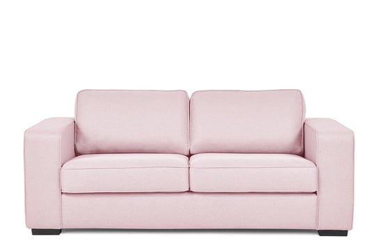 Sofa 3 BINTU *różowy, 199x87x94, tkanina/metal/drewno/plastik Konsimo