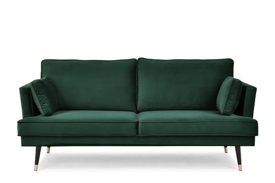 Sofa 3 FALCO *zielony, 163x91x93, tkanina/drewno/metal Konsimo