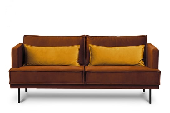 Sofa 3 GANZO *pomarańczowy/żółty, 196x84x92, tkanina Konsimo