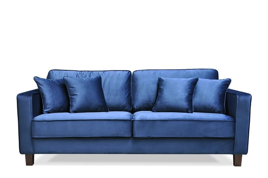 Sofa 3 KANO *granatowy, 205x85x94, tkanina/metal/drewno Konsimo
