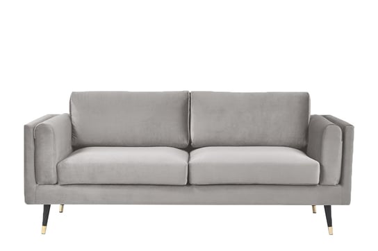 Sofa 3 MERTI *jasny szary, 207x91x87, tkanina/metal/drewno Konsimo