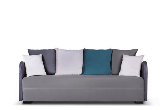 Sofa "3" MUGIO *szary/beżowy/turkusowy, 210x91x90, tkanina Konsimo