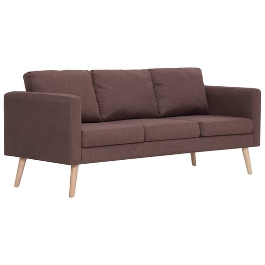 Sofa 3-osobowa brązowa 168x70x73cm Zakito Europe