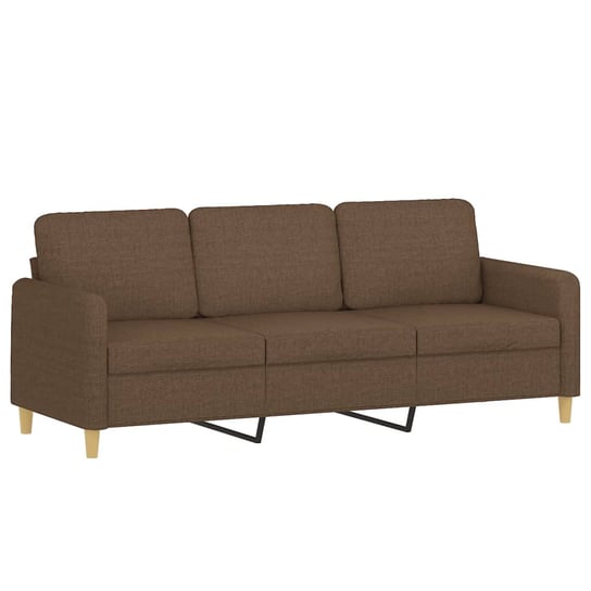 Sofa 3-osobowa, brązowa, 198x77x80 cm / AAALOE Inna marka