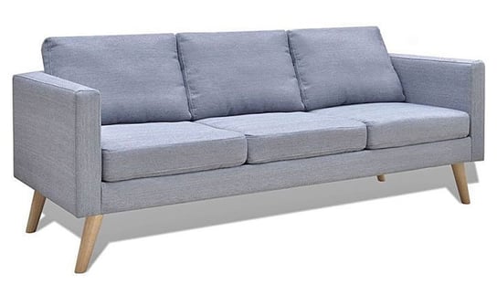 Sofa 3-osobowa ELIOR Lavinia 2L, jasnoszary, 70x73x168 cm Elior