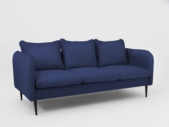 Sofa 3-osobowa INSTIT POSH BLACK, granatowa, 90x250x89 cm Instit