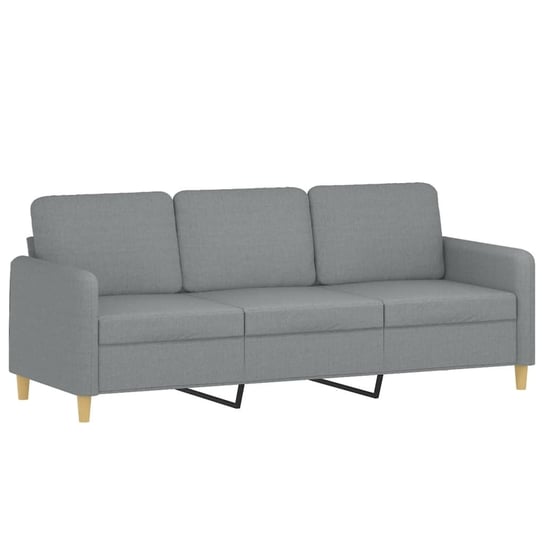 Sofa 3-osobowa jasnoszary 198x77x80 cm Zakito Europe