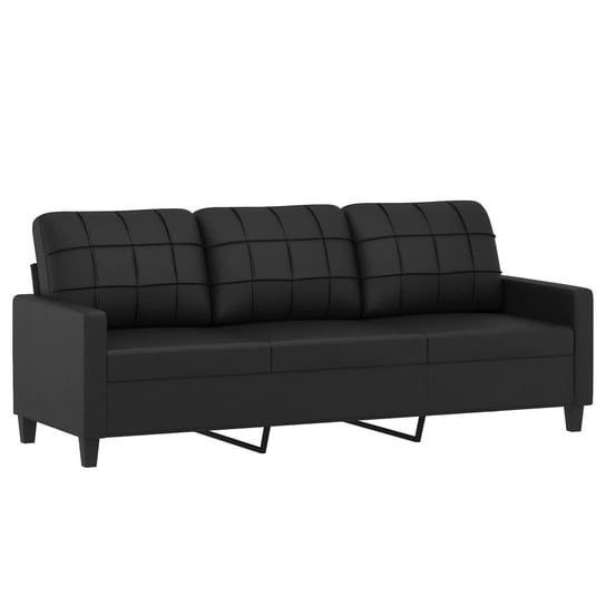 Sofa 3-osobowa Lux Black 198x77x80cm Zakito Europe