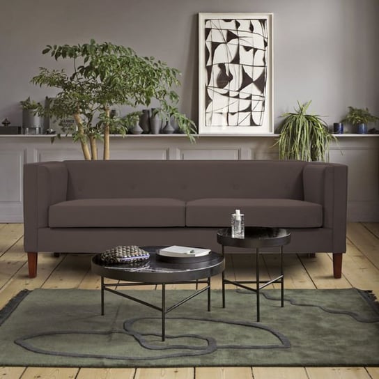 Sofa 3-osobowa SCANDINAVIAN STYLE DESIGN Axel, brązowa, 74x83x205 cm Scandinavian Style Design