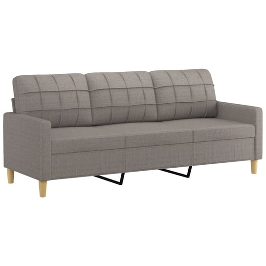 Sofa 3-osobowa, tkanina, taupe, 198x77x80 cm / AAALOE Inna marka