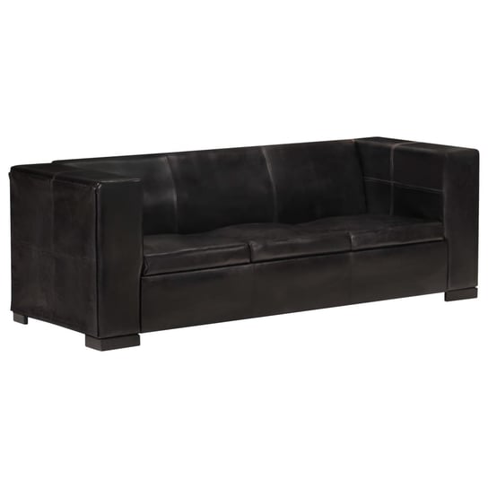 Sofa 3-osobowa VIDAXL, czarna, 195x72x69 cm vidaXL