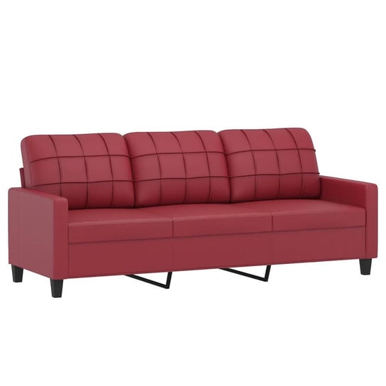 Sofa 3-osobowa Winna Czerwień 198x77x80 cm Inna marka