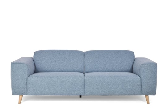 Sofa 3 PONTE *błękitny, 255x88x96, tkanina/metal/drewno Konsimo