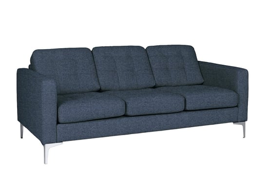 Sofa 3 PORTOFINO *niebieski, 183x78x93, drewno/metal/tkanina Konsimo