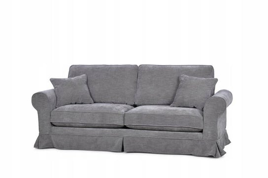 Sofa 3 PURRO *ciemny szary, 227x98x90, tkanina/drewno/plastik Konsimo