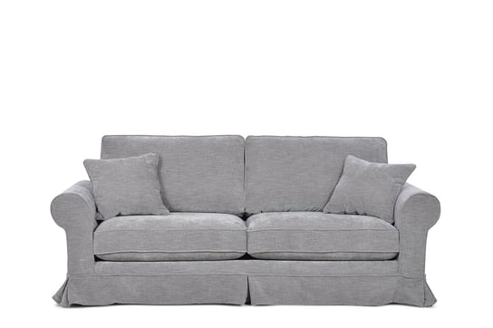 Sofa 3 PURRO *szary, 227x98x90, tkanina/drewno/plastik Konsimo
