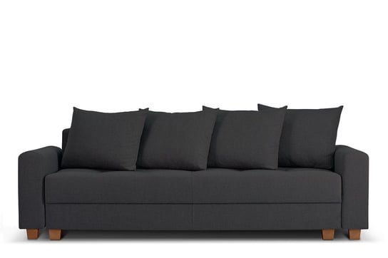 Sofa 3 REVO ciemny szary, 226x97x97, tkanina Konsimo
