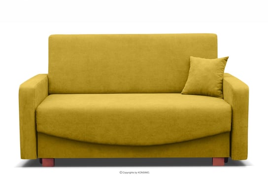 Sofa 3 rozkładana do spania amerykanka żółta INCA Konsimo