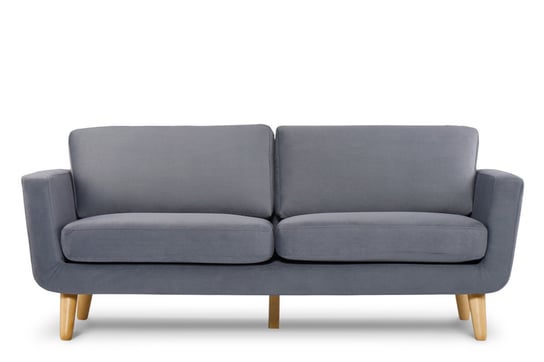 Sofa 3 TAGIO szary, 190x80x88, tkanina Konsimo