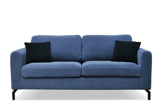 Sofa 3 z pokrowcem KAPI *granatowy, 190x85x88, tkanina/metal/drewno Konsimo