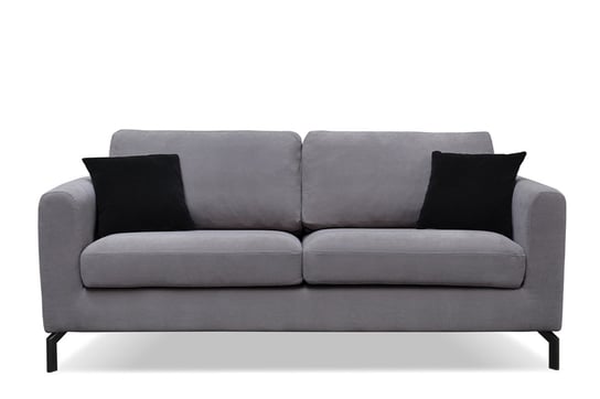 Sofa 3 z pokrowcem KAPI *szary, 190x85x88, tkanina/metal/drewno Konsimo