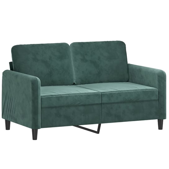 Sofa aksamitna 2-osobowa 138x77x80 cm, ciemnozielo Zakito Europe