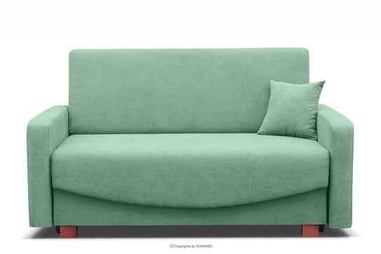 Sofa amerykanka trzyosobowa rozkładana z funkcją spania miętowa INCA Konsimo