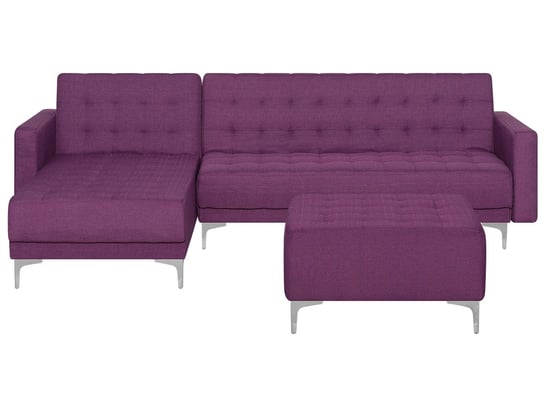 Sofa BELIANI Aberdeen, purpurowa, 83x267x16 cm Beliani